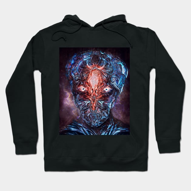 Mr. Blue Void Hoodie by RuslanKadievArt